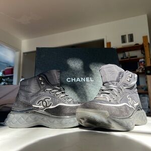Rare CHANEL Black Sneakers